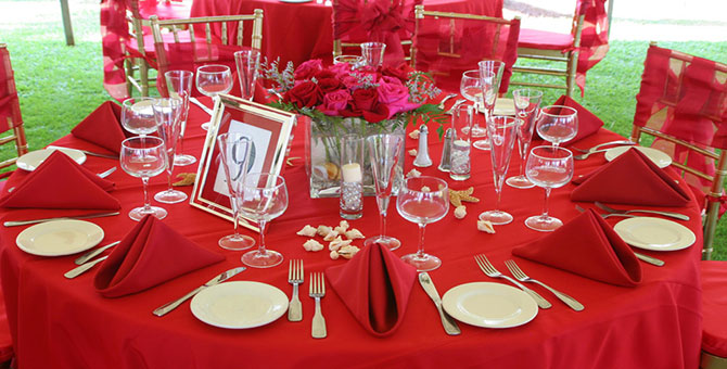 Florida Weddings Online - Wedding Reception Dining Table