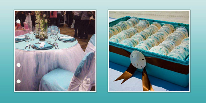 Florida Weddings Online - Sand Dollar Table Seating Places