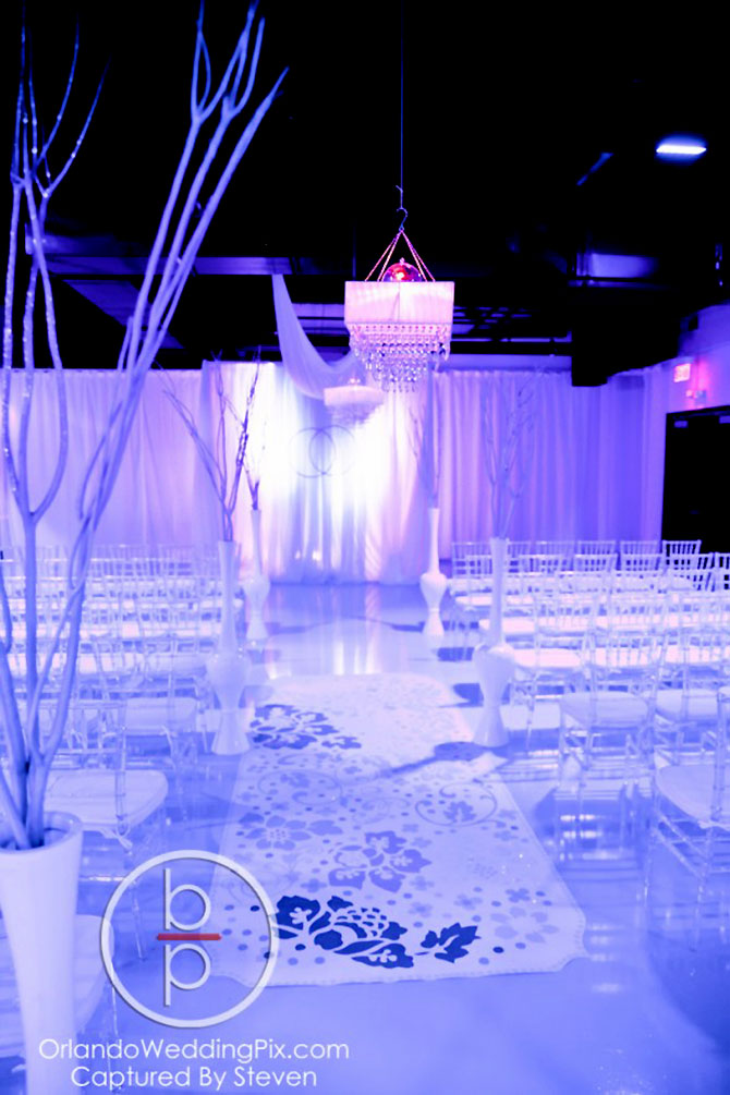 Heaven Event Center - Wedding Ceremony Site with Uplighting