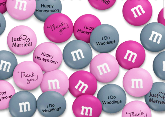 Custom M and Ms Wedding Favors - I Do Weddings Plus Events