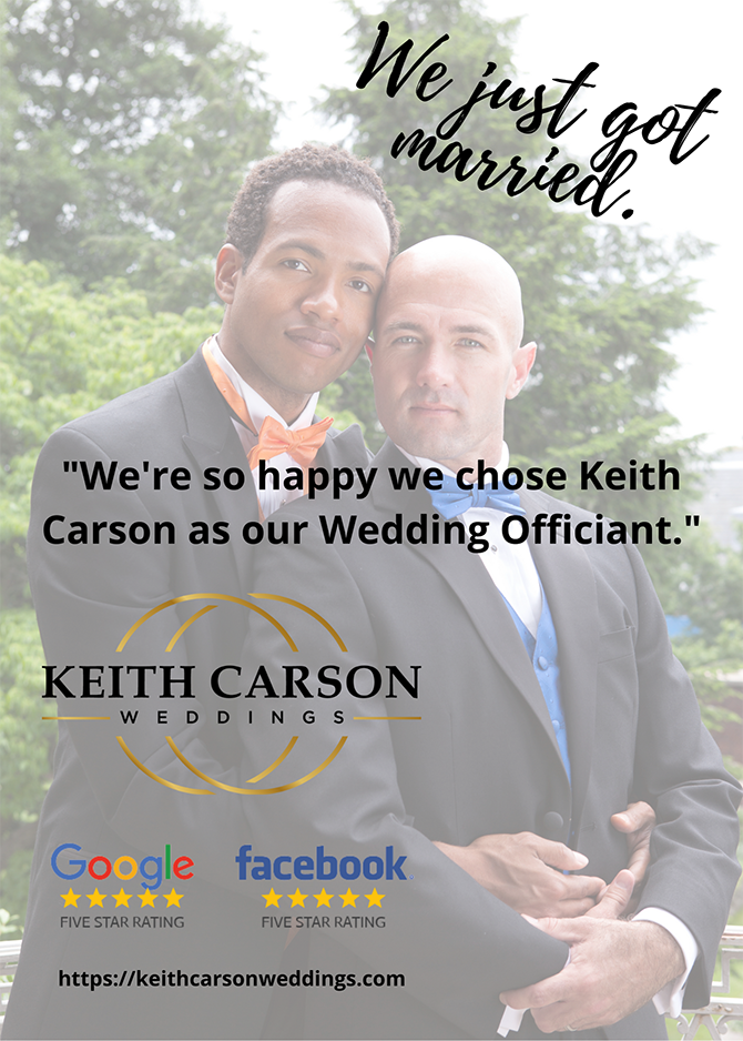 Keith Carson Weddings
North Central Florida LGBT Wedding Officiant
