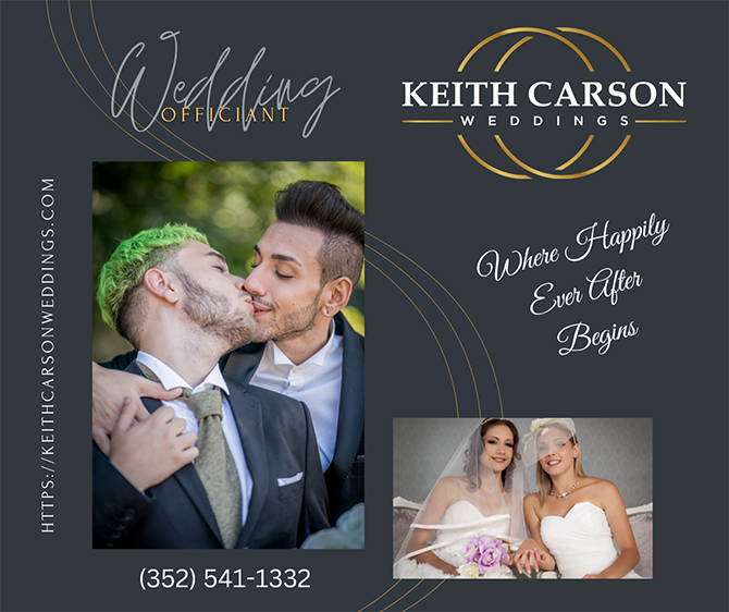 Keith Carson Weddings
North Central Florida LGBT Wedding Officiant