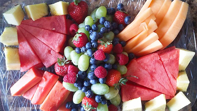On the Go Gourmet Tampa, Florida Wedding Catering fruit platter