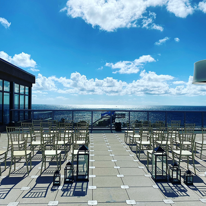 Pompano Beach, Florida LGBT Weding Ceremony Venue - Pier Six Rooftop - Hilton Pompano