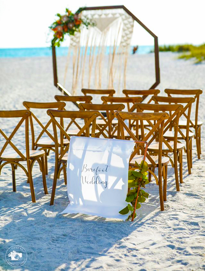Beach Wedding Ceremony at Postcard Inn On The Beach St. Pete Beach