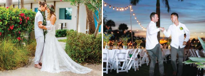 LGBT First Dance Wedding Receptions at Postcard Inn On The Beach St. Pete Beach