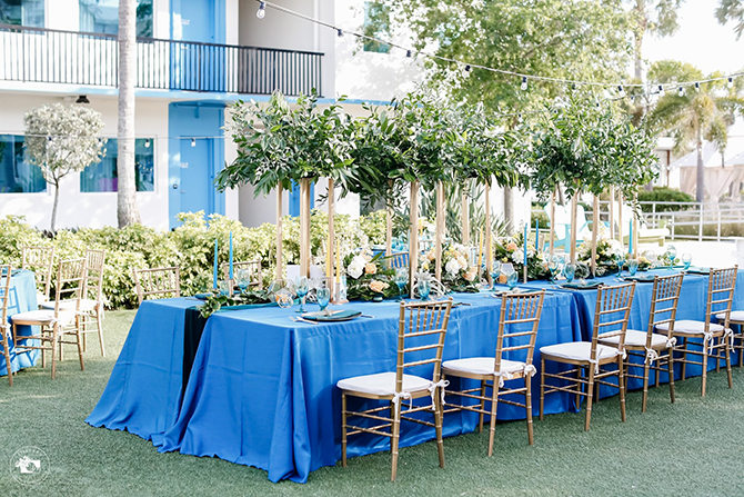 Outdoor wedding venue at Postcard Inn On The Beach St. Pete Beach