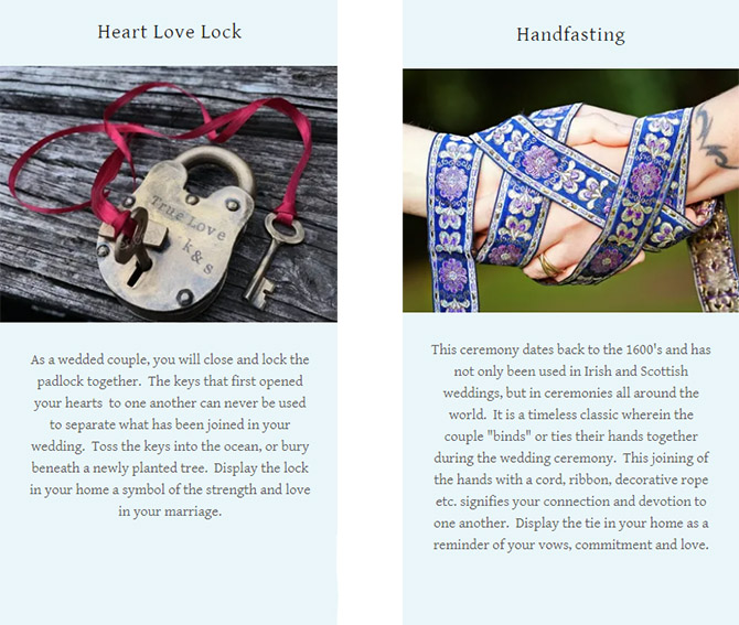 Handfasting and Heart Love Lock - Ceremony - Pride Wedding Ceremonies