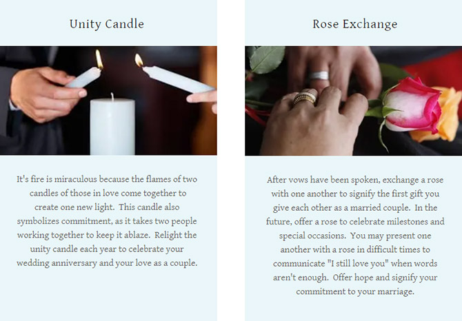 Unity Candle - Rose Exchange - Pride Wedding Ceremonies
