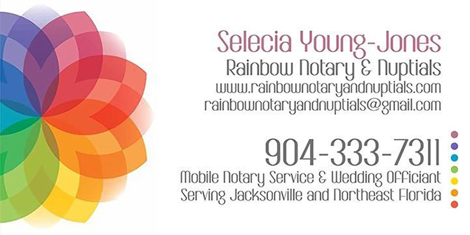 LGBT Weddding Officiant in Jacksonville, FL - Rainbow Notary and Nuptials