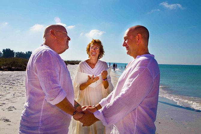 Rev. Susan "Sophie" Bierker - Floral Heart on the beach