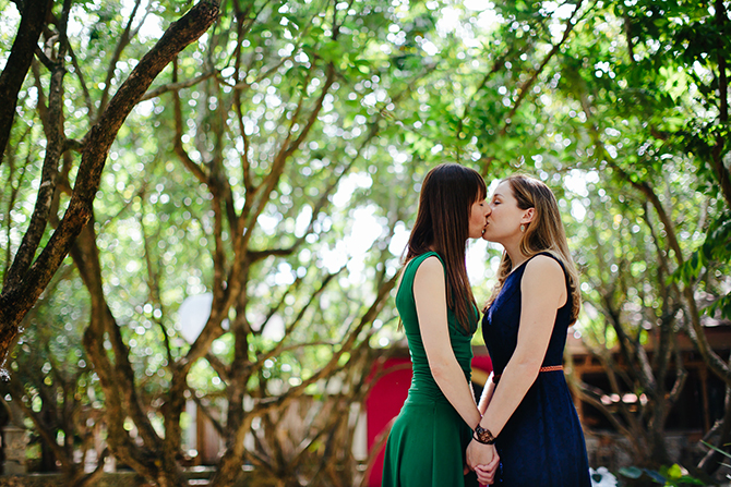 Lesbian Wedding California - Tiny House Photo LGBT Wedding Photographer
