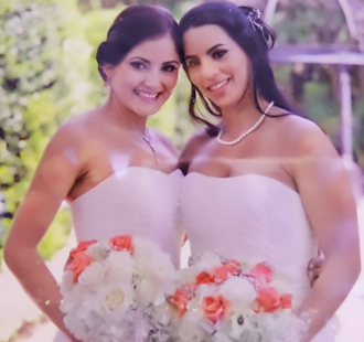 Weddings by Cecilia West Palm Beach, Florida Bilingual Same-Sex Wedding Officiants brides pose together