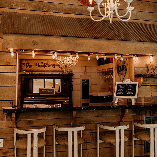 Bar - North Georgia Mountains - LGBT Wedding Venue - Willow Creek Farm