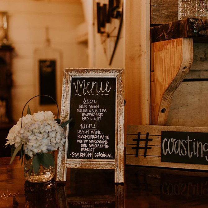 Cocktail Menu - North Georgia Mountains - LGBT Wedding Venue - Willow Creek Farm
