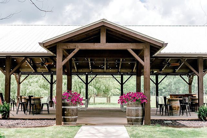 wedding pavilion - North Georgia Mountains - LGBT Wedding Venue - Willow Creek Farm