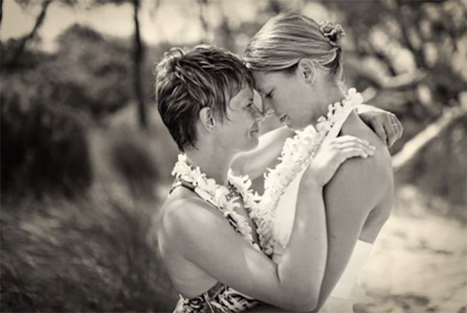 Always Aloha Weddings for Everyone lesbian couple