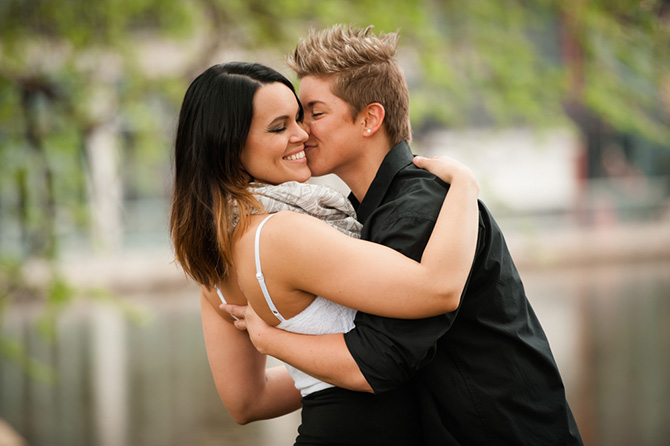 lesbian engagement shoot - DeAnda Photography - Lake in the Hills, Illinois