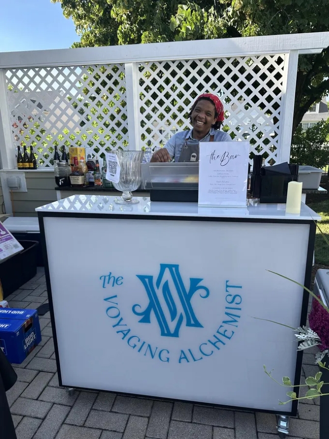 The Voyaging Alchemist Mobile Coffee and Cocktail Bar
Chicago, Illinois LGBT Wedding Bartending & Barista Services
