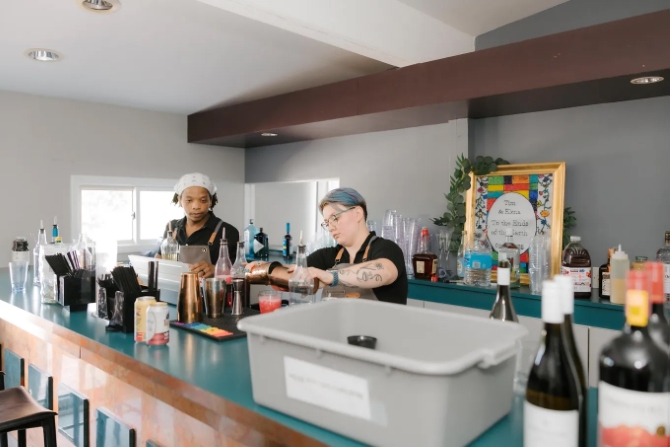 The Voyaging Alchemist Mobile Coffee and Cocktail Bar
Chicago, Illinois LGBT Wedding Bartending & Barista Services
