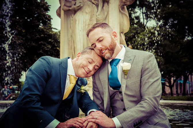 Bayline Studios Photography and Events - Portrait of Grooms in the park