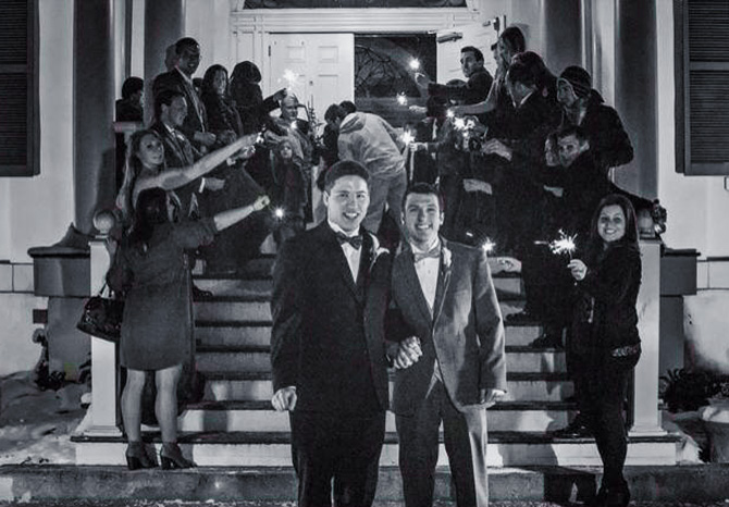 Historic Oakland Columbia Maryland Gay Couple Holding Hands