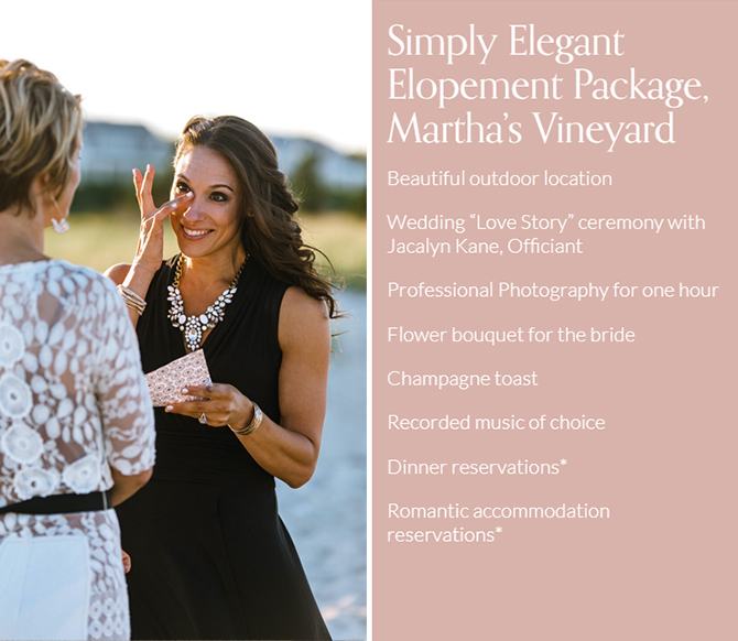 Martha's Vineyard - Vineyard Haven, Massachusetts - LGBT Wedding Officiant and Elopement Packages - My Vineyard Elopement
