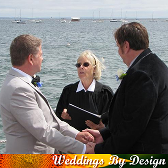Weddings By Design Lucinda Graham LGBT Wedding Officiant in Brewster Massachusetts