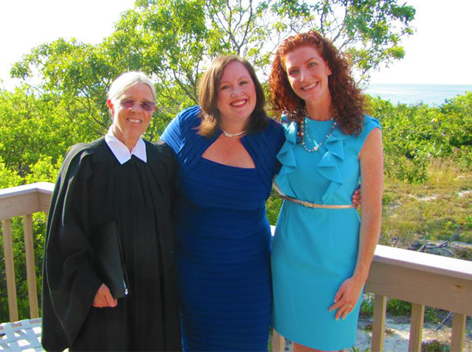 Weddings By Design Lucinda Graham LGBT Wedding Officiant in Brewster Massachusetts