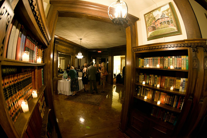 Antique Bookcases  - Summit Manor - Historic Wedding Venue - St. Paul Minnesota