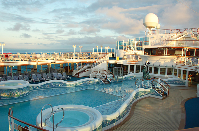 Cruise Ship Pool Deck Activities - Presto Magic Travel - Cruise Travel Agent - LGBT Wedding Cruises and Honeymoons