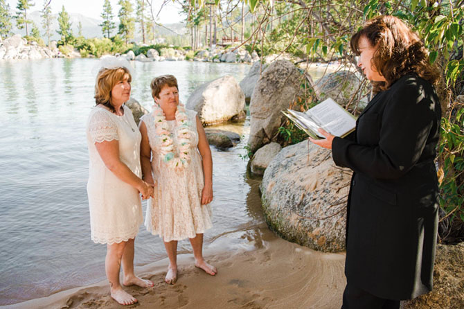 Lake Tahoe LGBT Wedding Ceremony Officiant LGBTQ Weddings