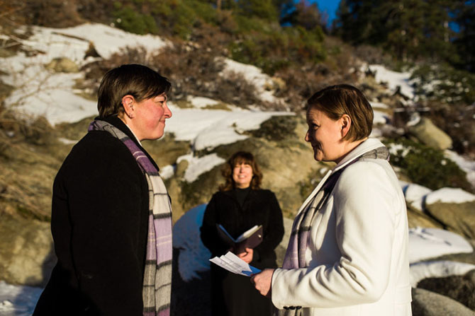 Lake Tahoe LGBT Wedding Ceremony Officiant Gay Wedings