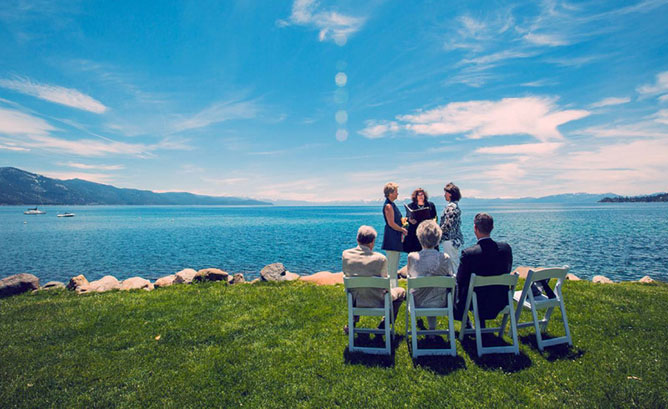 Lake Tahoe LGBT Wedding Ceremony Officiant Lesbian Wedding