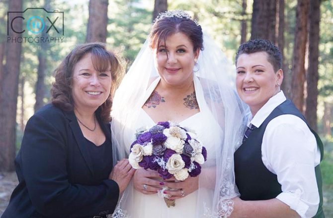 Lake Tahoe LGBT Wedding Ceremony Officiant Lesbian Wedding