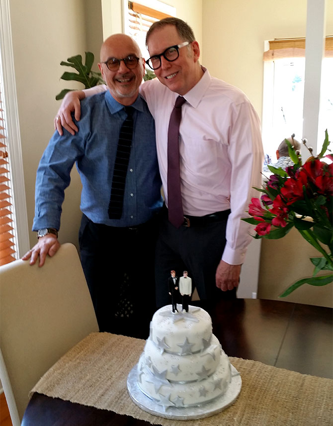 For This Joyous Occasion - Grooms with cake
