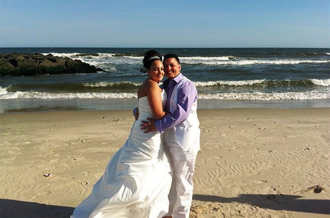 For This Joyous Occasion - Lesbian brides by the ocean