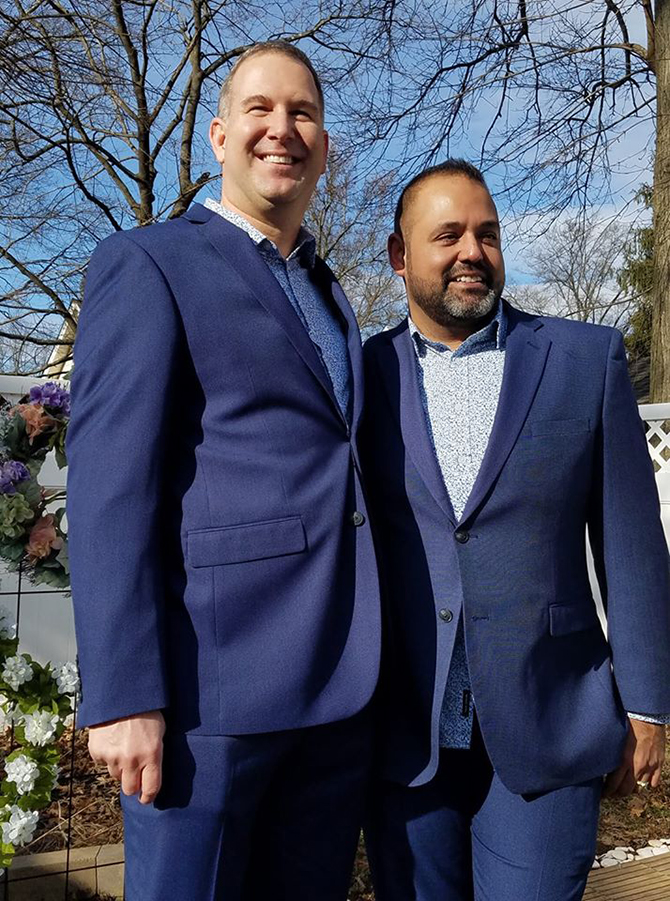 Lesbian brides on their wedding day - New Jersey