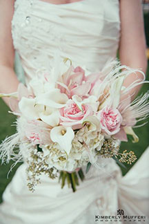 Pocket Full of Posies Florist - Wedding bouquet of rose and exotic flowers