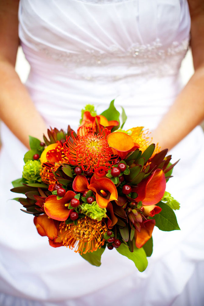 Pocket Full of Posies Florist - Exotic flower wedding bouquet 