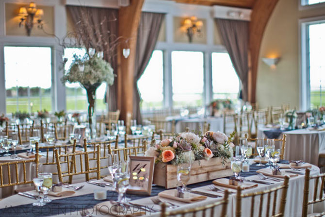 Pocket Full of Posies Florist - Creative wedding reception floral centerpiece
