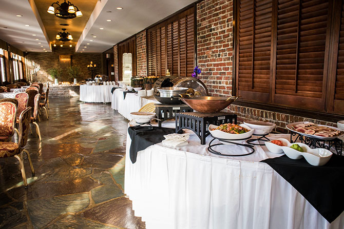 The Grand Summit Hotel - Buffet tables in renovated dining room