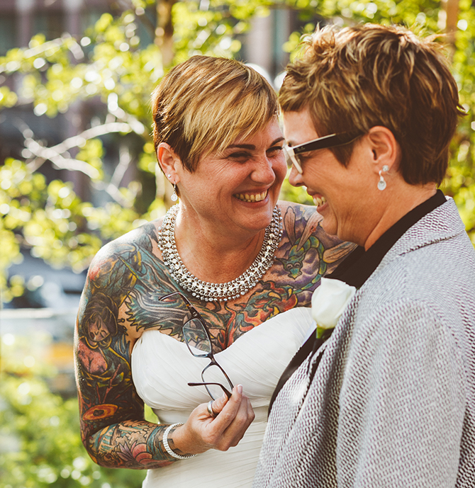 NY Same-Sex Marriage Ceremony - Alice Soloway Weddings - Brooklyn, New York City