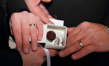 Art Of The Ceremony Manhattan New York Gay Couple Rings And Chocolates