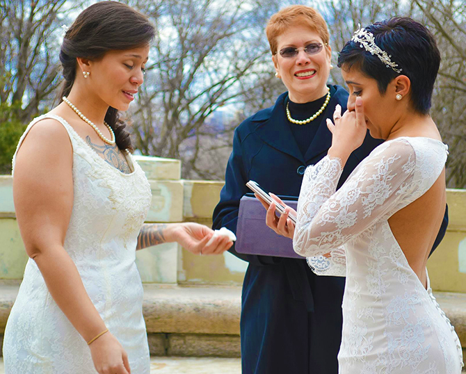 Central Park Gay Marriage Ceremonies Reverend