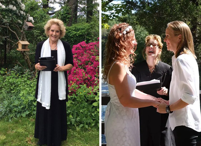 Ceremonies 4 U 
Eastern New York & Connecticut LGBT Wedding Officiant
Reverend Sara Henderson - NYC, Westchester, Dutchess, Fairfield, New Fairfield & Litchfield



