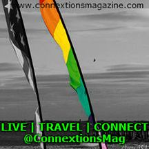 Connextions Magazine - USA and Rainbow Flag