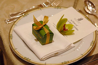 EM - Event Management - Reception table place setting