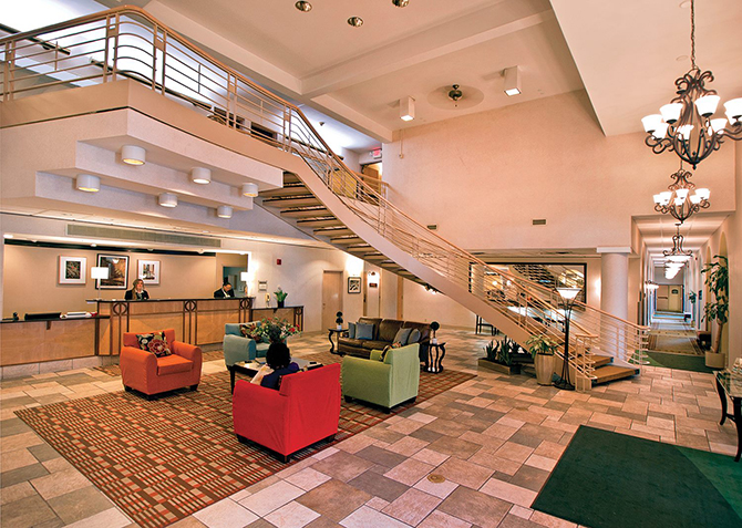 The Ithaca Hotel lobby