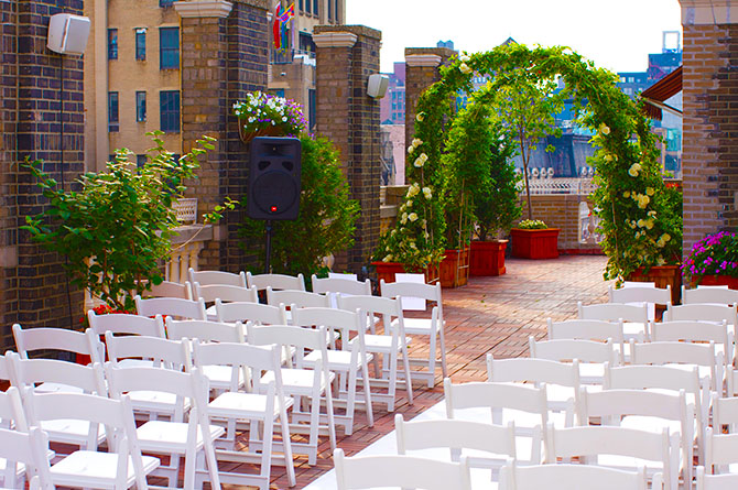 Midtown Loft & Terrace - Outdoor Rooftop Wedding Ceremony Site